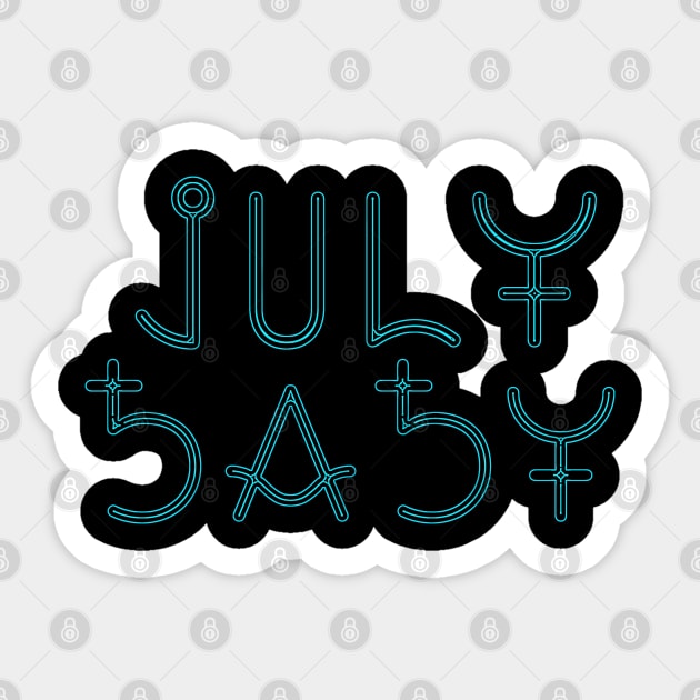 Month of July Sticker by Zodiac Syndicate